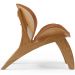 Kit 4 Poltronas Decorativa Orgânica Sala Living Kadosh L02 Bouclê Terracota - Lyam Decor