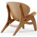 Kit 4 Poltronas Decorativa Orgânica Sala Living Kadosh L02 Couríssimo Canela - Lyam Decor