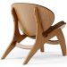 Kit 4 Poltronas Decorativa Orgânica Sala Living Kadosh L02 Couríssimo Marrom - Lyam Decor