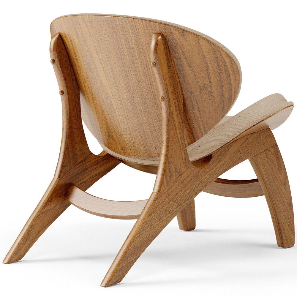 Kit 4 Poltronas Decorativa Orgânica Sala Living Kadosh L02 Linho Bege Escuro - Lyam Decor