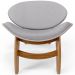 Kit 4 Poltronas Decorativa Orgânica Sala Living Kadosh L02 Linho Cinza - Lyam Decor