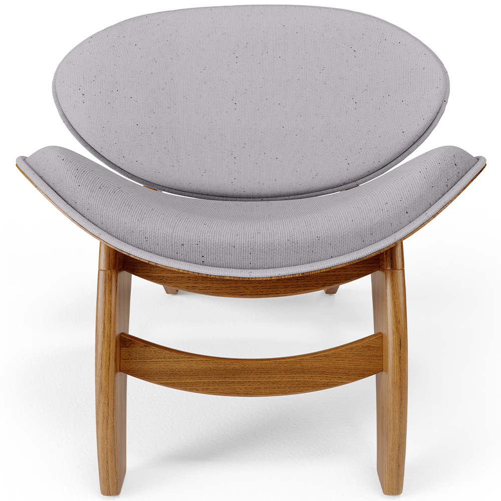 Kit 4 Poltronas Decorativa Orgânica Sala Living Kadosh L02 Linho Cinza - Lyam Decor