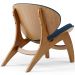 Kit 4 Poltronas Decorativa Orgânica Sala Living Kadosh L02 Suede Azul Marinho - Lyam Decor
