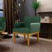 Kit 4 Poltronas Decorativas Para Sala De Estar E Recepção Beatriz W01 Facto Verde Musgo - Lyam Decor