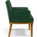 Kit 4 Poltronas Decorativas Para Sala De Estar E Recepção Beatriz W01 Facto Verde Musgo - Lyam Decor