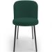 Kit 5 Cadeiras Sala de Jantar Estofada Gavi L02 Suede Verde Musgo - Lyam Decor