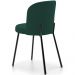 Kit 5 Cadeiras Sala de Jantar Estofada Gavi L02 Suede Verde Musgo - Lyam Decor