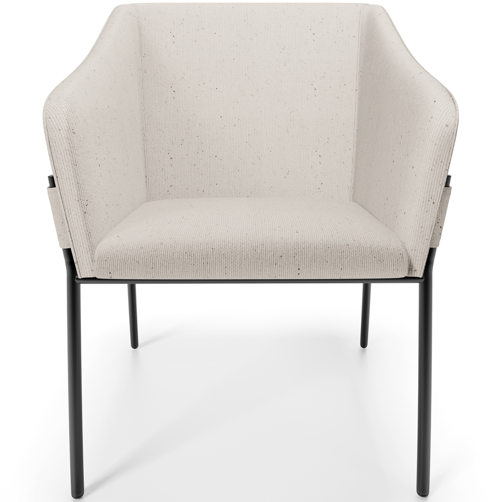 Kit 6 Cadeiras Para Sala de Jantar Estar Living Olívia L02 Linho Cru - Lyam Decor