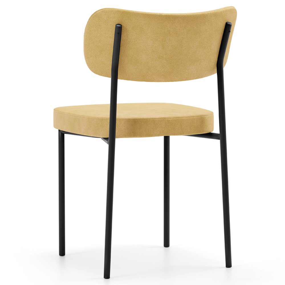 Kit 8 Cadeiras Decorativa Estofada Para Sala De Jantar Melina L02 Couríssimo Casco Fendi - Lyam Decor