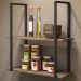 Kit Adega Decorativa Espelhada e Prateleira Multiuso Industrial D01 Design Demolição - Lyam Decor