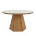 Kit Aparador Buffet 04 Portas Messina Com Mesa De Centro Ferrara D03 Freijó Off White - Lyam Decor