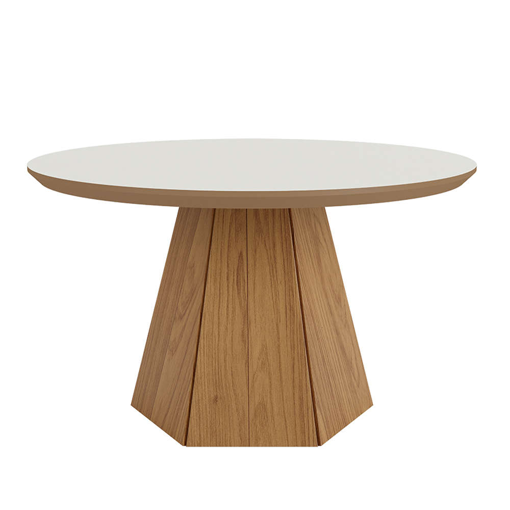 Kit Aparador Buffet 04 Portas Messina Com Mesa De Centro Ferrara D03 Freijó Off White - Lyam Decor