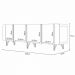 Kit Aparador Buffet Bar Living Santiago com Cristaleira Adega Síria B01 Cinamomo Off White - Lyam