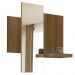 Kit Aparador Buffet Para Sala Estar e Espelho Decorativo 91cm Atlanta N01 Imbuia Preto - Lyam Decor
