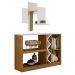 Kit Aparador Buffet Para Sala Estar e Espelho Decorativo 91cm Atlanta N01 Off White Ypê - Lyam Decor