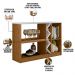 Kit Aparador Buffet Para Sala Estar e Espelho Decorativo 91cm Atlanta N01 Ypê Off White - Lyam Decor