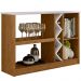 Kit Aparador Buffet Para Sala Estar e Espelho Decorativo 91cm Atlanta N01 Ypê Off White - Lyam Decor