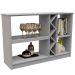 Kit Aparador Buffet Para Sala de Estar e Espelho Decorativo 91cm Atlanta N01 Off White - Lyam Decor