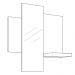 Kit Aparador Buffet Sala de Estar e Espelho Decorativo 91cm Atlanta N01 Off White Preto - Lyam Decor