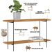 Kit Aparador Decorativo Sala Estar Industrial com Mesa Centro Moric L05 Nature Preto - Lyam Decor