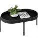 Kit Aparador Decorativo Sala de Estar com Mesa de Centro e Mesa Canto Nord L05 Preto - Lyam Decor