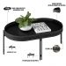 Kit Aparador Decorativo Sala de Estar com Mesa de Centro e Mesa Canto Nord L05 Preto - Lyam Decor