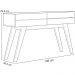 Kit Aparador Para Sala De Estar Com Mesa De Centro Meira C04 Off White Matte Freijó - Lyam
