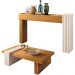 Kit Aparador Para Sala De Estar Com Mesa de Centro Lord B01 Cinamomo Off White - Lyam Decor