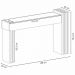 Kit Aparador Para Sala De Estar Lord Com Espelho Adnet Preto B01 Cinamomo Off White - Lyam Decor