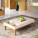 Kit Aparador Para Sala De Estar Valentim Com Mesa De Centro Nala B01 Cinamomo Off White - Lyam Decor
