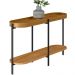 Kit Aparador Para Sala Estar Industrial com Mesa Centro Caramelo Nord L05 Nature Preto - Lyam Decor