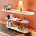 Kit Aparador Para Sala Friesen com 02 Mesas de Centro Redonda Allure B01 Off White - Lyam Decor