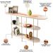 Kit Aparador Para Sala Friesen com 02 Mesas de Centro Redonda Allure B01 Off White - Lyam Decor