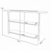Kit Aparador Para Sala Friesen com 02 Mesas de Centro Redonda Allure B01 Off White - Lyam Decor