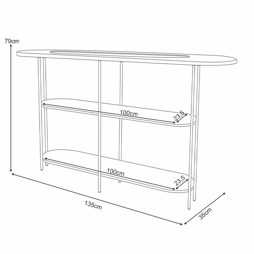 Kit Aparador Para Sala Friesen com 02 Mesas de Centro Redonda Allure B01 Off White - Lyam Decor