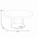 Kit Aparador Para Sala Friesen com 02 Mesas de Centro Redonda Allure B01 Off White - Lyam Decor