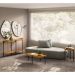 Kit Aparador Sala de Estar com Mesa Centro e Mesa Canto Caramelo Nord L05 Nature Preto - Lyam Decor