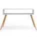 Kit Aparador com Mesa de Centro Mônaco Pés Palito L03 Branco - Lyam Decor