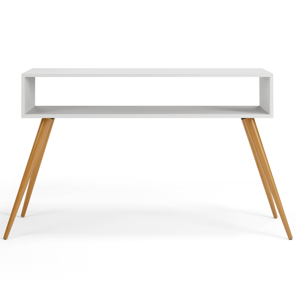 Kit Aparador com Mesa de Centro Mônaco Pés Palito L03 Branco - Lyam Decor