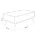 Kit Aparador com Mesa de Centro Mônaco Pés Palito L03 Cinza - Lyam Decor