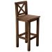 Kit Bancada Montana 120cm Cerâmica Com 04 Banquetas Altas Rústica Arizona W02 Imbuia - Lyam Decor