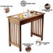 Kit Bancada Montana 120cm Cerâmica Com 04 Banquetas Altas Rústica Arizona W02 Imbuia - Lyam Decor