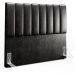 Kit Cabeceira Cama Box Casal 140cm Calçadeira Recamier Baú Dália W01 Couríssimo Preto - Lyam Decor