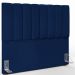 Kit Cabeceira Cama Box Casal 140cm Calçadeira Recamier Baú Dália W01 Facto Azul Marinho - Lyam Decor