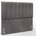 Kit Cabeceira Cama Box Casal 140cm Calçadeira Recamier Baú Dália W01 Linho Cinza Escuro - Lyam Decor