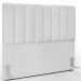 Kit Cabeceira Cama Box Casal 140cm Com Calçadeira Recamier Baú Dália W01 Facto Branco - Lyam Decor