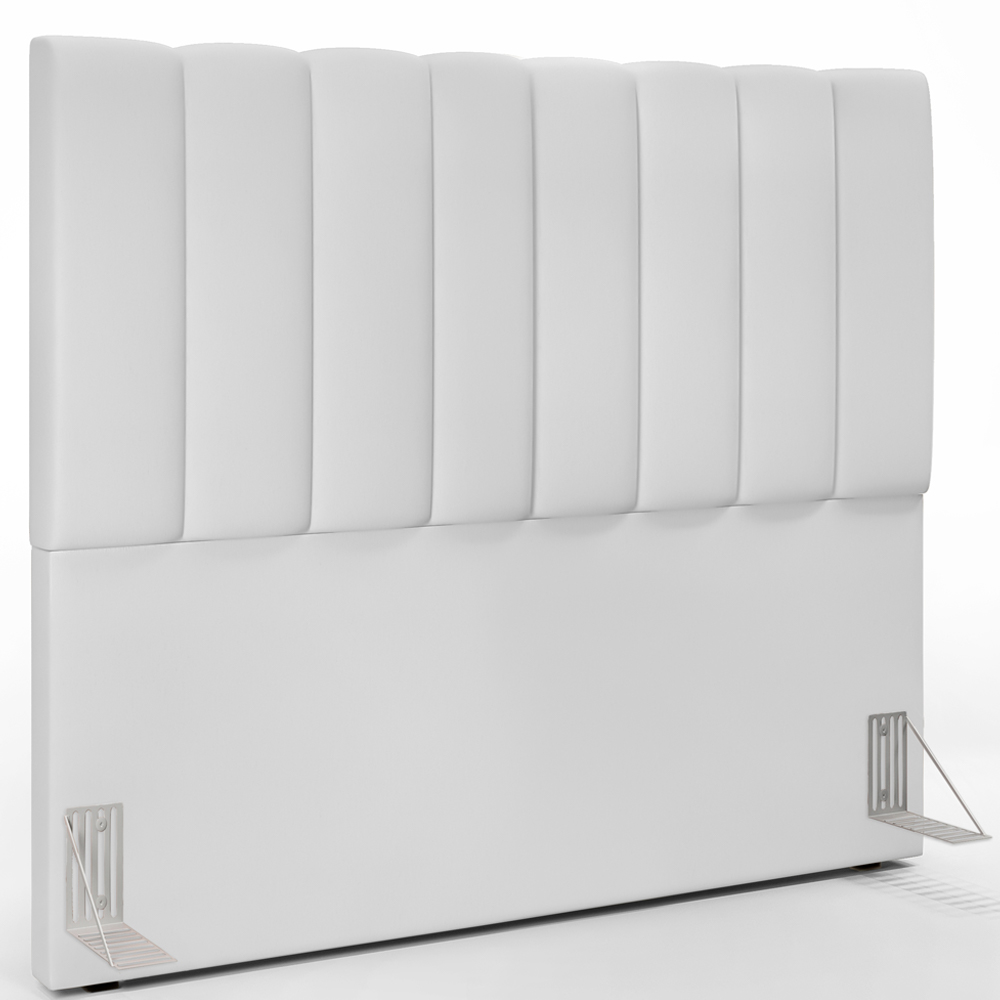 Kit Cabeceira Cama Box Casal 140cm Com Calçadeira Recamier Baú Dália W01 Facto Branco - Lyam Decor