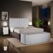 Kit Cabeceira Cama Box Casal 140cm Com Calçadeira Recamier Baú Dália W01 Linho Cinza - Lyam Decor
