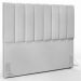 Kit Cabeceira Cama Box Casal 140cm Com Calçadeira Recamier Baú Dália W01 Linho Cinza - Lyam Decor