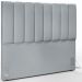 Kit Cabeceira Cama Box Casal 140cm Com Calçadeira Recamier Baú Dália W01 Suede Cinza - Lyam Decor